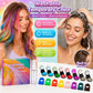 🥳💞 +45 000 vendues🔥50 % DE RÉDUCTION🎨Kit Craies Capillaires – 12 Couleurs Éclatantes, Lavable & Applicateur Facile pour Fêtes & Photos🎁
