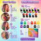 🥳💞 +45 000 vendues🔥50 % DE RÉDUCTION🎨Kit Craies Capillaires – 12 Couleurs Éclatantes, Lavable & Applicateur Facile pour Fêtes & Photos🎁
