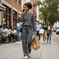 🥳💞 +45 000 vendues🔥60 % de réduction💥Ensemble Femme Décontracté avec Haut et Pantalon à Cordon de Serrage👕👖