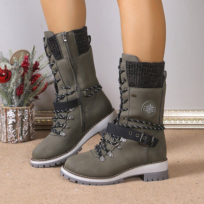 🔥Dernier jour: -60%⏰👢Bottes de neige étanches pour femme jusqu'aux genoux🎁