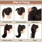 🔥Dernier jour : -60%⏰💥💇‍♀️Rallonge cheveux bouclés ondulés crépus, queue de cheval🎁
