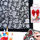 🎨 60% DE RÉDUCTION SOLDE NOËL! ✨ Couverture à Colorier DIY avec Feutres - Tissu Lavable et 10 Feutres Inclus pour Création et Décoration Personnalisée 💖✨