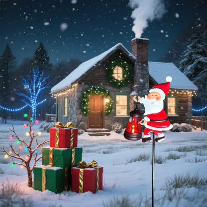 🎅 Soldes de Noël : 70 % de réduction !!🎄🎅Lumière solaire pour jardin en forme de Père Noël