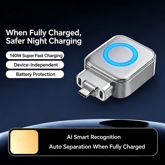 🌞Éveil estival : 50 % de réduction !⚡Chargeur ultra-rapide de 140 W avec arrêt automatique par IA – USB-C PD 3.1 – Protection intelligente de la batterie – Compatible avec iPhone, MacBook et tablettes