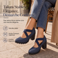 🥳💞 +26 000 vendues🔥👠Chaussures Mary Jane pour femme à bout rond, avec lanières croisées, talon bloc, semelle compensée et découpes, à talons hauts🎁