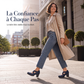 🥳💞 +26 000 vendues🔥👠Chaussures Mary Jane pour femme à bout rond, avec lanières croisées, talon bloc, semelle compensée et découpes, à talons hauts🎁