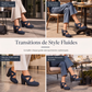 🥳💞 +26 000 vendues🔥👠Chaussures Mary Jane pour femme à bout rond, avec lanières croisées, talon bloc, semelle compensée et découpes, à talons hauts🎁