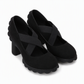 🥳💞 +26 000 vendues🔥👠Chaussures Mary Jane pour femme à bout rond, avec lanières croisées, talon bloc, semelle compensée et découpes, à talons hauts🎁
