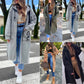 📢📢50 % de réduction !!! et livraison gratuite aujourd'hui 🎉💃Manteau sweat-shirt à capuche oversize pour femme